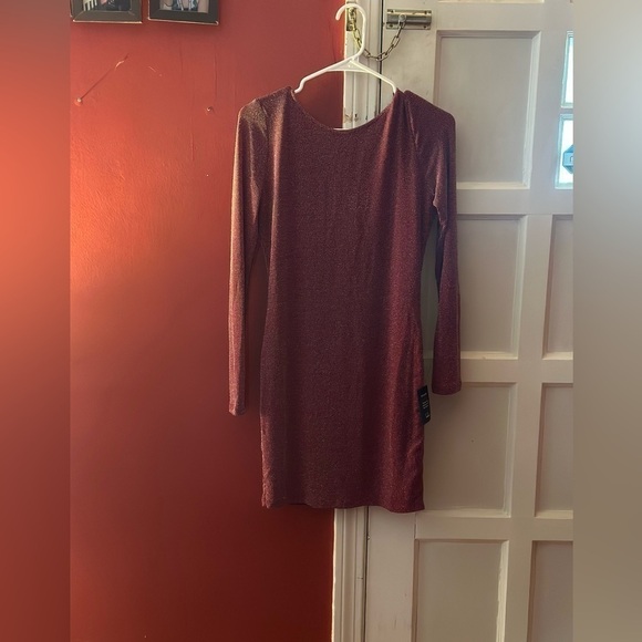 Lulus Gift of Love Red and Silver Backless Long Sleeve Bodycon Dress - Picture 16 of 16